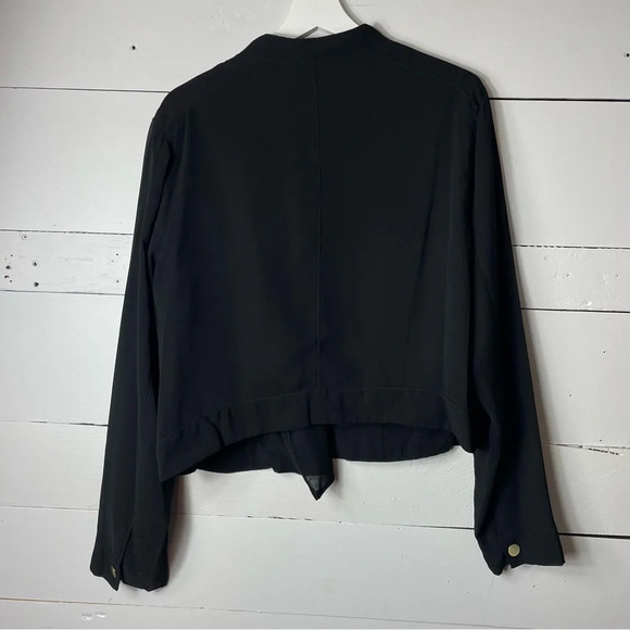Rachel Roy Lightweight Cropped Jacket in Black Size 14 - Picture 2 of 6